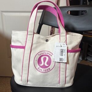 lululemon athletica Mini Bag in Cream and Pink